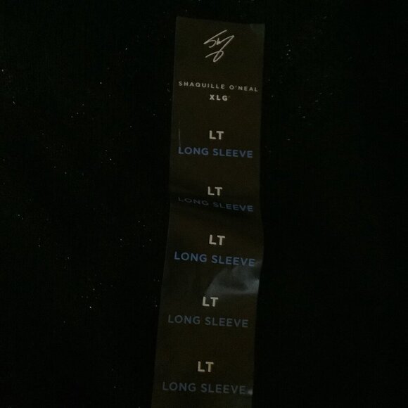 Shaquille O’Neal LT Lurex Big And Tall Crew Neck Long Sleeve Pullover New - Picture 5 of 6